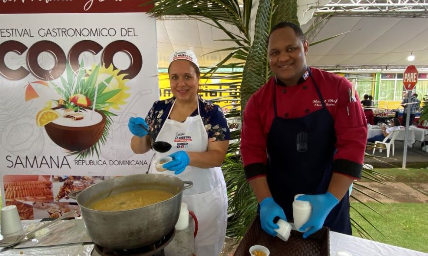 Feria Gastronomica del coco 2023 en Santa Barbara de Samana